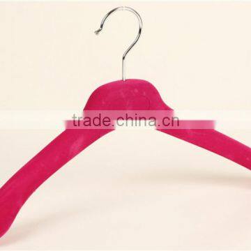 Fancy red alibaba store dongguan factory velvet sweater hangers