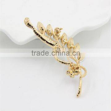Latest Brooch Flower Design Rhinestone Brooch Pin Gold/silver Fancy Brooch photo-4
