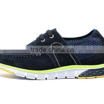 High Class Height Increasing Blue Nubuck Branded Italian Mens Shoes/ Man Soft Sole Shoe/shoe Brand in Franc photo-5
