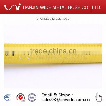 Chinese Manufacturer Yellow Stainless Steel Flexible Natural Gas Hose