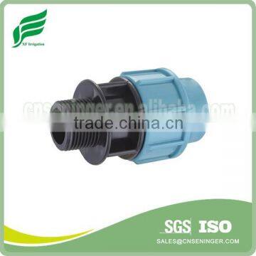 PP male threaded adaptor compression fitting