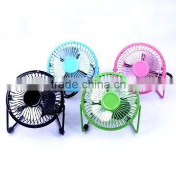 4"USB mini portable aluminum core motor metal fan