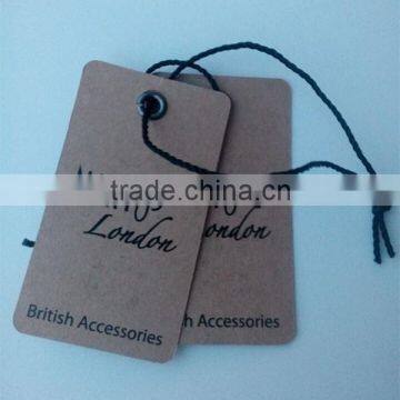Kraft Hang Tags With Eyelets UV Handling Logo Printing photo-3