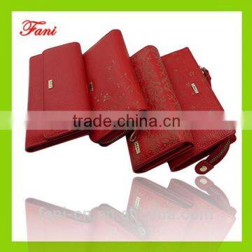 2015 lychee line with high quality elegant leather wallets for party