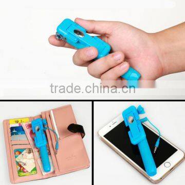 2015 Fashion Mini Monopod,Cable Selfie Stick Monopod, for Christmas Gift photo-3