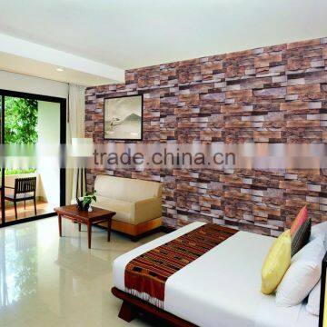 2015 newest design brick wallpaper different colors dongguan manufacturer