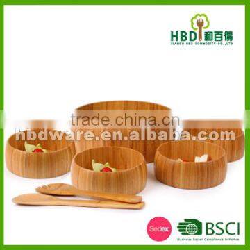 High Quality Bamboo Salad Bowl Set Wholesale photo-5