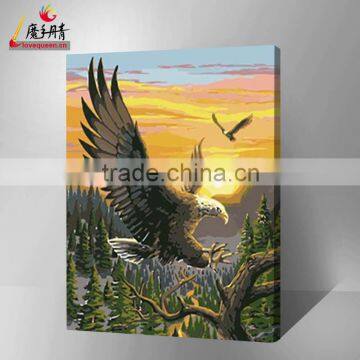 Artwork handmade oil painting by numbers on canvas 2016