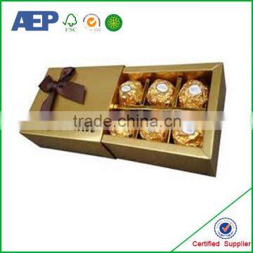 Costom made fancy paper high quality chocolate box