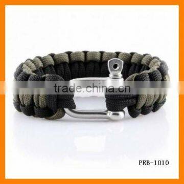 Wholesale Stainless steel Buckle Handmade Survival Bracelet PRB-1010