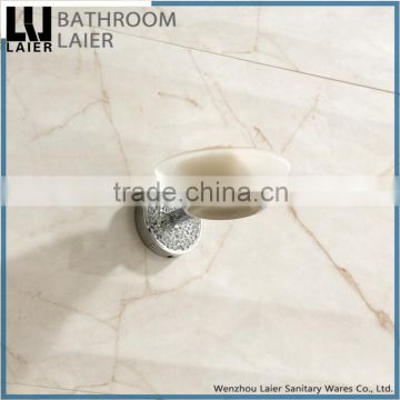 60939 Popular Hot Selling Zinc Bathroom Accessories Modern Tube Chrome Plated Soap Dish photo-2