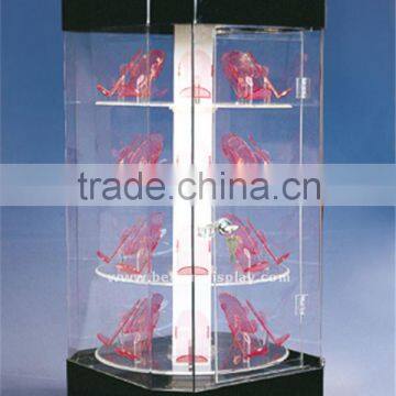 acrylic rotatable power bank electric display cabinet