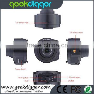 AMKOV JQ1 4X Digital 5X Optical Zoom Wifi Digital Camera Selfie Lens-style 20MP Full HD 1080P 30fps