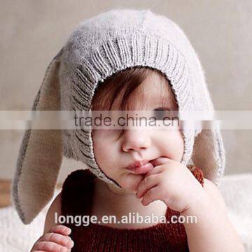 2015 Autumn Winter New Baby Hat Kids Baby Beanie Bebes Crochet Beanie Rabbit Cap