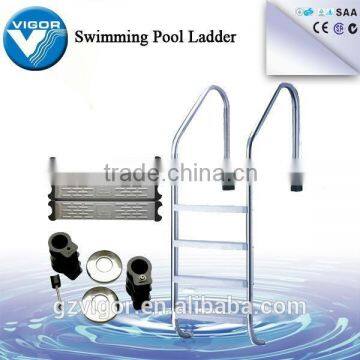 Factory stainless steel ladder for swimming pool with 1.0mm / 1.2mm thickness