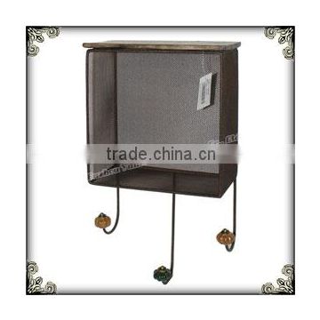 China black wall mesh metal hook