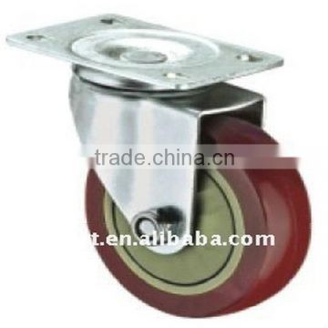 Medium Duty Single Bearing PU/PVC Swivel Caster Wheel