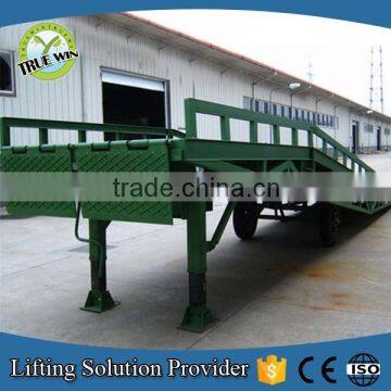 Hydraulic mobile loading container ramp for forklift