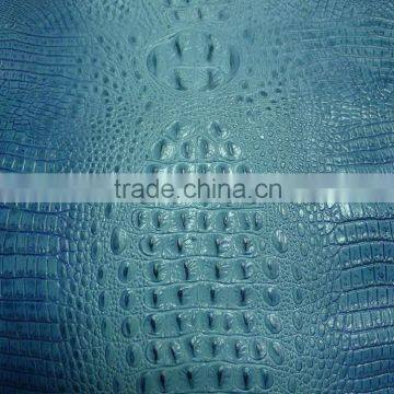 Pressure Crocodile Grain pu Synthetic Leather for Bags,sofa,furniture