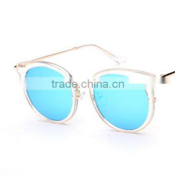 Women Upscale Retro Transparent Block Sunglasses