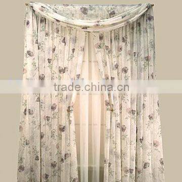 Polyester Jacquard Curtain with One Tieback