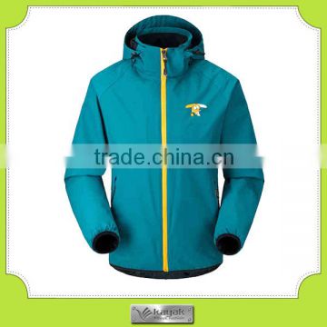 custom-made nylon printed logo winter jackets for young women