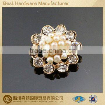 2014 custom color elegant design alloy rhinestone sewing button