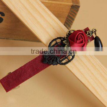 MYLOVE Red Rose Hair Jewelry Women Barrette Design