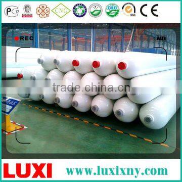 gas cylinder container 25MPa fuel tanker trailer , lng cng tube transport truck trailer