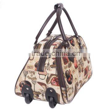 Available Travel Trolley Luggage Bag Leaves King Trolley Travel Bag for Sale photo-2