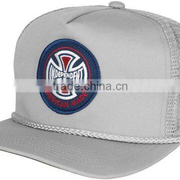 High Quality Custom Cotton Embroidery Patch Mesh Trucker Snapback Hat Cap