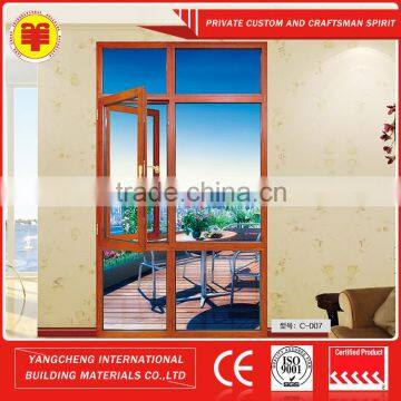 Style aluminum 70mm/78mm/89mm double layer glass casement window models for homes