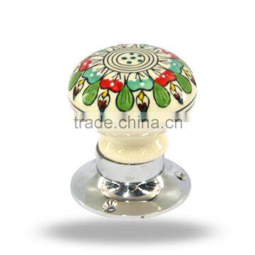 Ceramic Green Red FLower Mortice