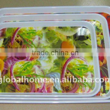 custom design melamine rectangle tray