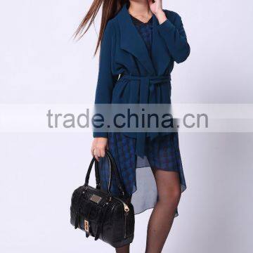 2016 PRETTY STEPS Winter Collections Plus Size Fashion Slim Navy Short Jacket for Woman Casual Coat Casacos photo-5