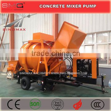 SINOMAX Diesel Mobile Concrete Pump with Mixer, Concrete Mixer with Pump, Concrete Mixer Pump