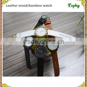 China factory Christmas gift wristwatches bamboo watch for sales