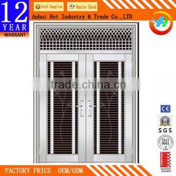 Household Convenient Double Hung Steel Door Luxury Stainless Steel Entry Door Accept Stainless Steel Roll Up Door