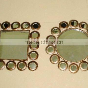 Metal Home decoration art round Wall Mirror