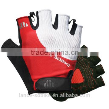 cheap custom half finger cycling gloves