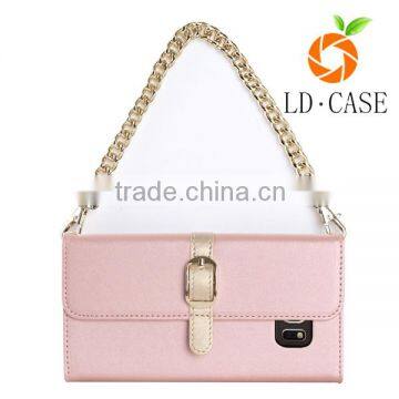 Black Ladies Cellphone Case Pouch Shoulder Bag for Samsung Galaxy S6 Edge photo-1