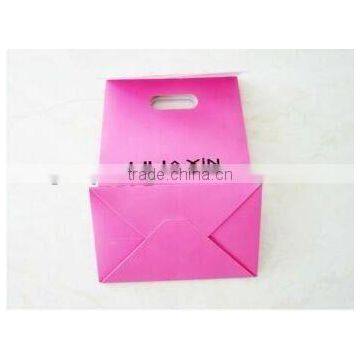 Fashionable simple cheap customized craft paper bag wholesale