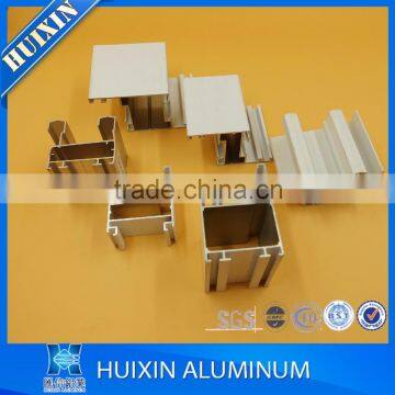 Powder Coated Wood Gain Aluminum Pipe Window Aluminium Profile