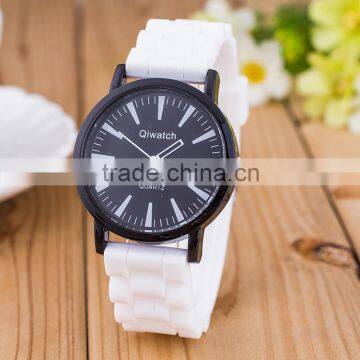 Fashion silicon strap bracelet watch silicon watches men