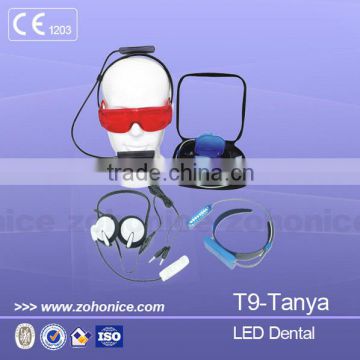 T9B 8 leds home use headset teeth whitening kit