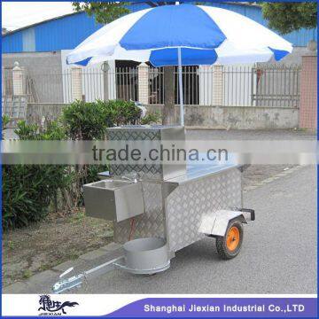 JX-HS120A Professional Stainless Steel Outdoor Street Mobile hand push hot dog cart