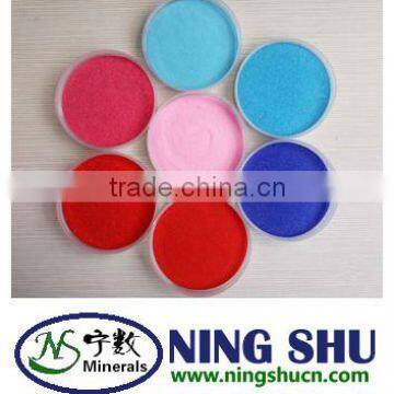 high purity color sand for fine decorative coloured sand