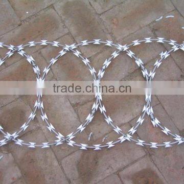 Chinese Galvanized, PVC Coated, Razor Barbed Wire