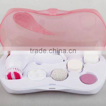 2016 wholesale 6in1 facial cleansing massager electronic face cleaning massage