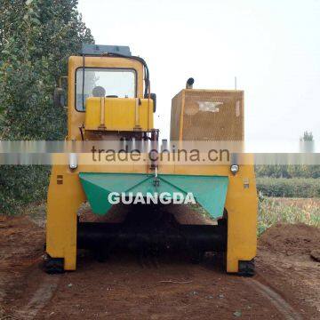 Manure compost turner--self propelled track driven